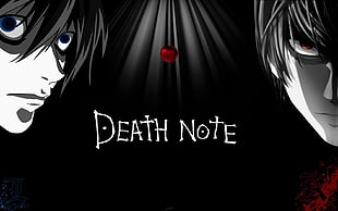 Death Note wallpaper, anime, Death Note, Lawliet L, Yagami Light