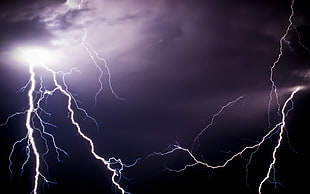 thunder storm, lightning, nature, storm HD wallpaper