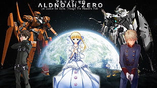 Aldnoah Zero poster, Aldnoah.Zero, Slaine Troyard, Asseylum Vers Allusia, Kaizuka Inaho