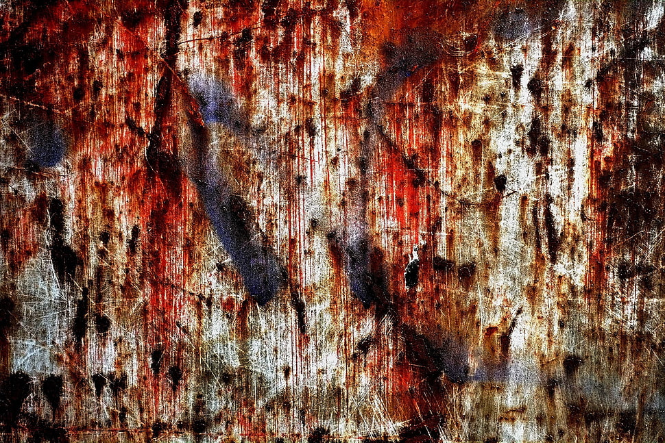 black, white, and red abstract painting, texture, textured HD wallpaper