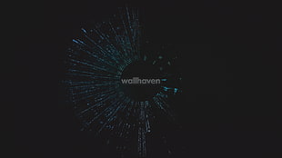black and green Wallhaven digital wallpaper, wallhaven, simple, blue, gray