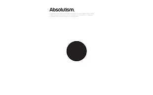 Absolutism text, quote, minimalism, typography