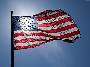 flag of USA during daytime HD wallpaper