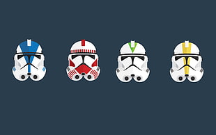 clone trooper, clone commander, minimalism, helmet HD wallpaper