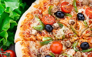 pizza with cheese, food, lunch, pizza HD wallpaper