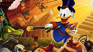 Wizard Donald Duck digital wallpaper