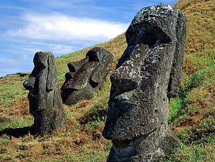 Moai Statue, Easter Island, Moai, Easter Island HD wallpaper