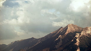 black mountain, mountains, landscape, nature HD wallpaper
