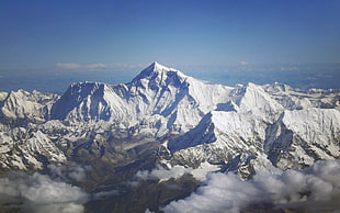 snow caps mountain, landscape HD wallpaper