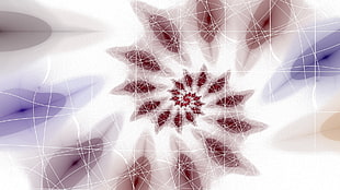 brown and purple spiral illustration HD wallpaper