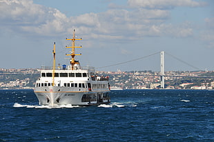 white cruiser ship, Istanbul