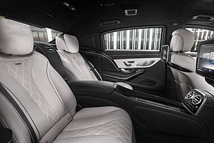 gray and black car interior