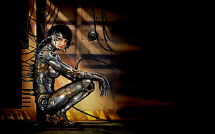 woman robot wallpaper HD wallpaper