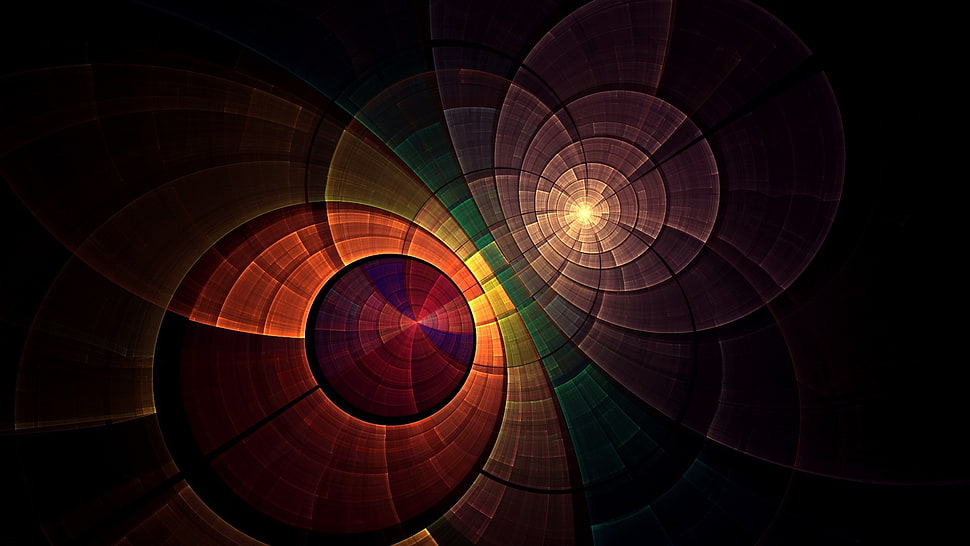 multi-colored ceiling art HD wallpaper