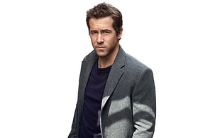 man in gray blazer