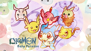 Digimon baby Paradise digital wallpaper, Digimon Adventure, Digimon