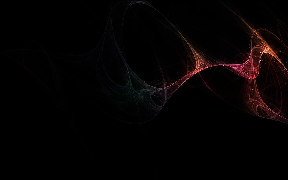 purple and orange hologram light graphic HD wallpaper