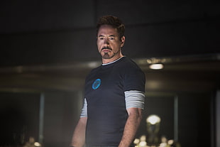 Tony Stark Iron-Man standing inside room