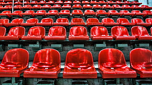 red theater chairs HD wallpaper