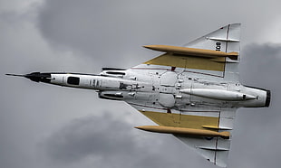 white and brown aircraft, military aircraft, aircraft, Mirage 2000 HD wallpaper