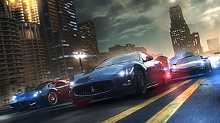 black sedan, The Crew, video games, Ubisoft HD wallpaper