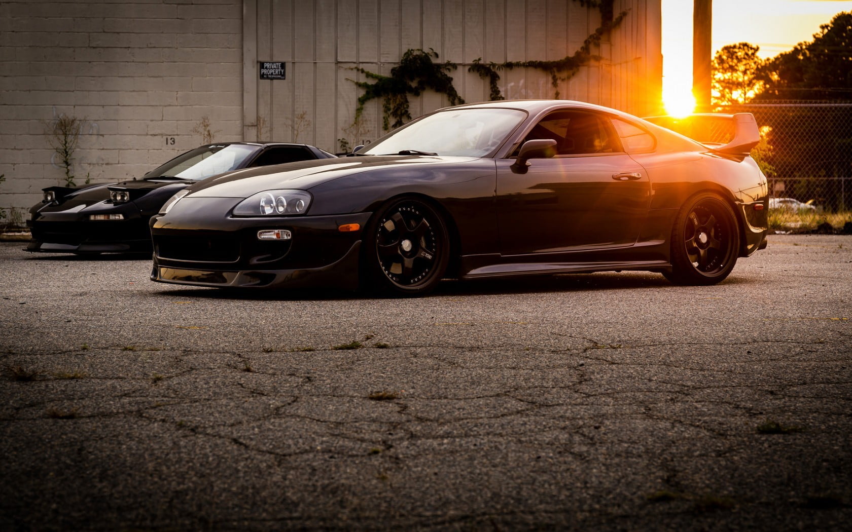 black coupe, Toyota Supra, car, vehicle, Toyota