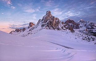 landscape photo of white mountain