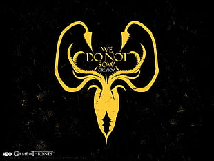 Game of Thrones logo, Game of Thrones, trone de fer, heroic fantasy, sigils HD wallpaper