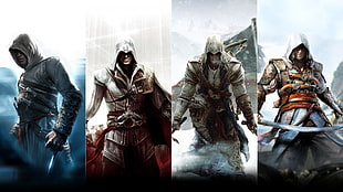For Honor game application collage, Assassin's Creed, Edward Kenway, Altaïr Ibn-La'Ahad, Connor Kenway
