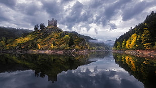 body of water, France, castle, lake
