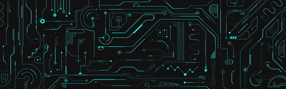 black and green maze artwork HD wallpaper