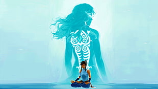 Avatar Water Bender graphic, The Legend of Korra, Korra