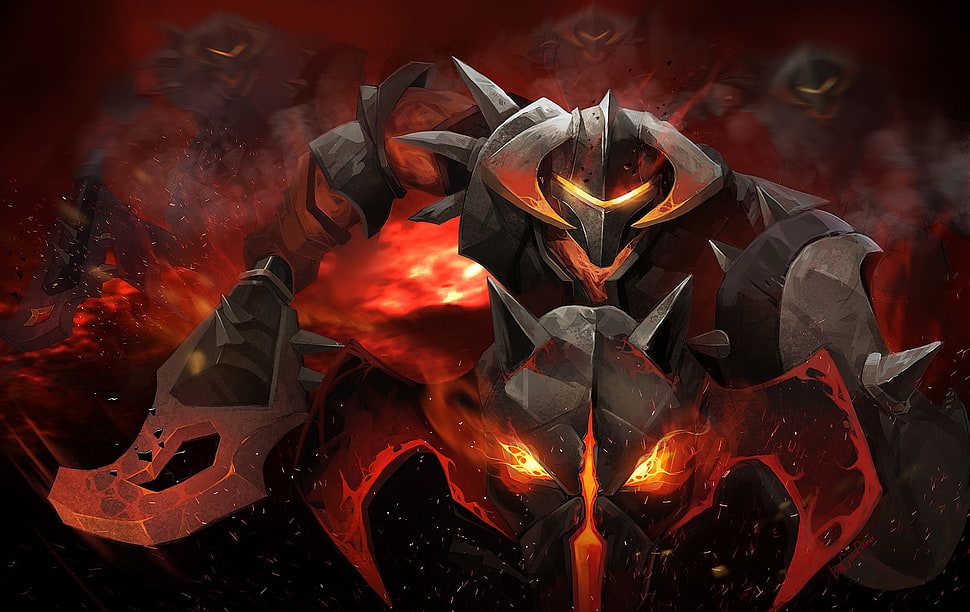 monster with axe illustration, Dota 2, Valve, Chaos Knight, video games HD wallpaper
