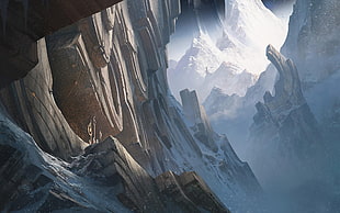canyon illustration, League of Legends, Mount Targon