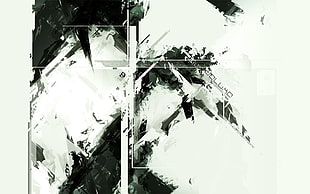 white, gray, and black abstract illustration, abstract