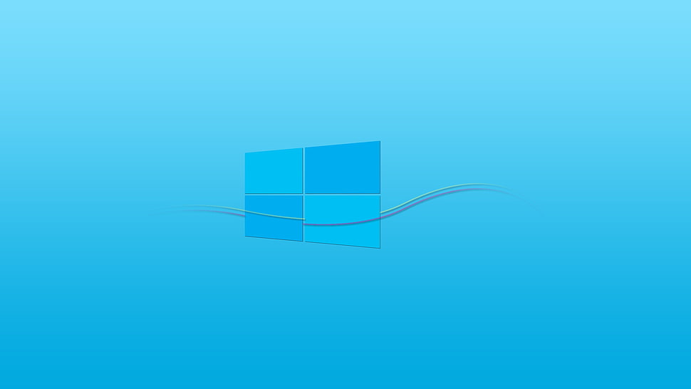 white and blue wall decor, Microsoft Windows, blue, lines, gradient HD wallpaper