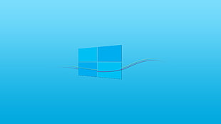 white and blue wall decor, Microsoft Windows, blue, lines, gradient