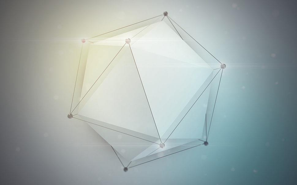 gray octagonal shape closeup photography HD wallpaper
