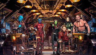 Guardians of the Galaxy illustration HD wallpaper