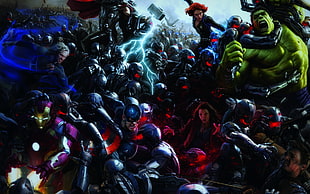 Marvel Avengers digital wallpaper, superhero, Avengers: Age of Ultron HD wallpaper