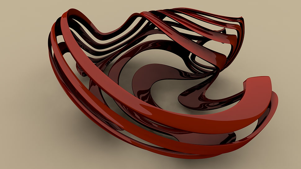 red slat rack HD wallpaper