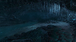 body of water and rock formation, Dear Esther, Source Engine, entertainment, video games