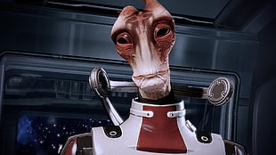 brown and beige alien 3D character, Mass Effect, Mass Effect 2, Mass Effect 3, Mordin Solus