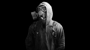 black gas mask, gas masks