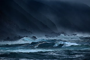 ocean wave, nature, sea, waves HD wallpaper