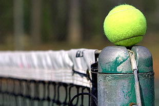 green baseball toy, sports, tennis, tennis balls, balls