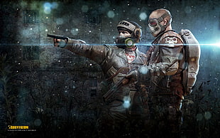 game characters illustration, Survarium, apocalyptic, weapon, gun
