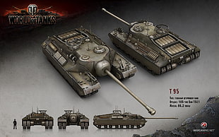 World of Tanks T95 wallpaper, World of Tanks, tank, wargaming, T95
