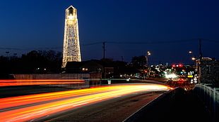 time lapse photography of high way, city, lights, Round Rock, Austin (Texas) HD wallpaper