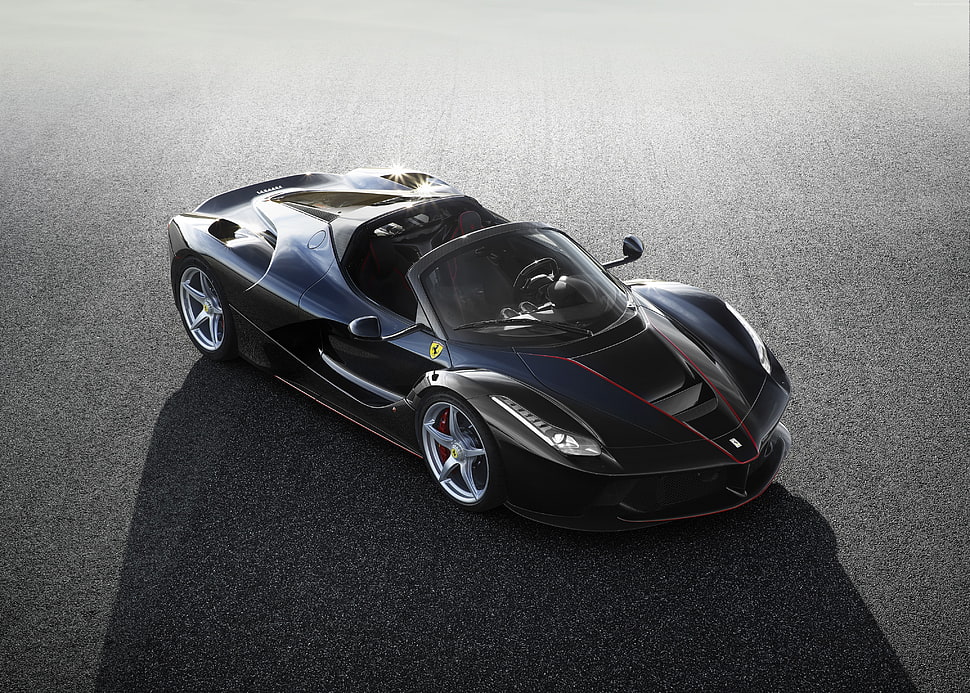 black convertible car die-cast model HD wallpaper